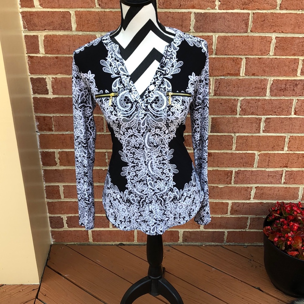 INC Paisley Long-sleeve Top